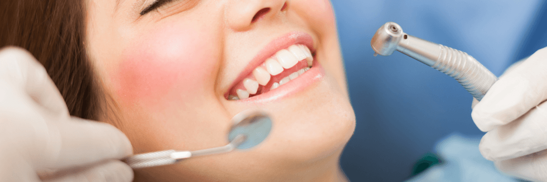 Patient smiling during dental checkup in Phoenix