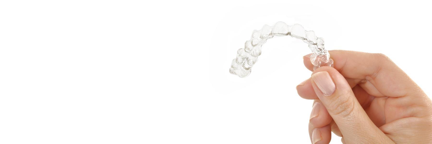 Close up of Invisible braces in Phoenix, AZ