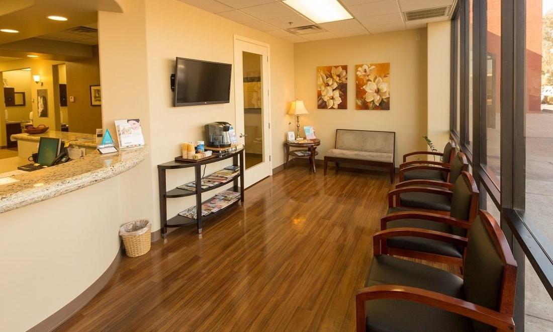 Reception Area reception area in phoenix dental office